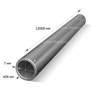 Труба электросварная d= 426х7