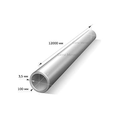 Труба ЭСВ оцинкованная d=100 х 3,5
