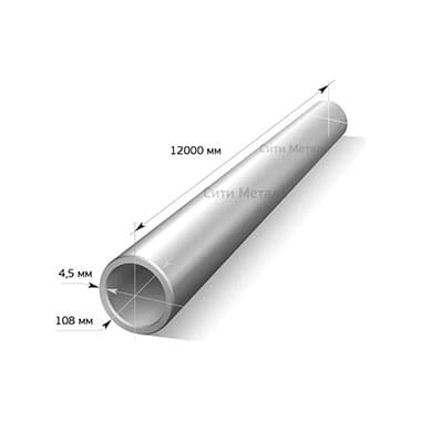 Труба ЭСВ оцинкованная d=108 х 4.5